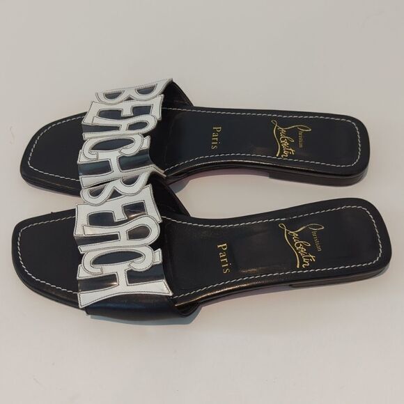 Christian Louboutin Beach Slide Sandals - Picture 6 of 9